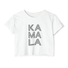 Kamala Black and White Crop Top The Vote Shop