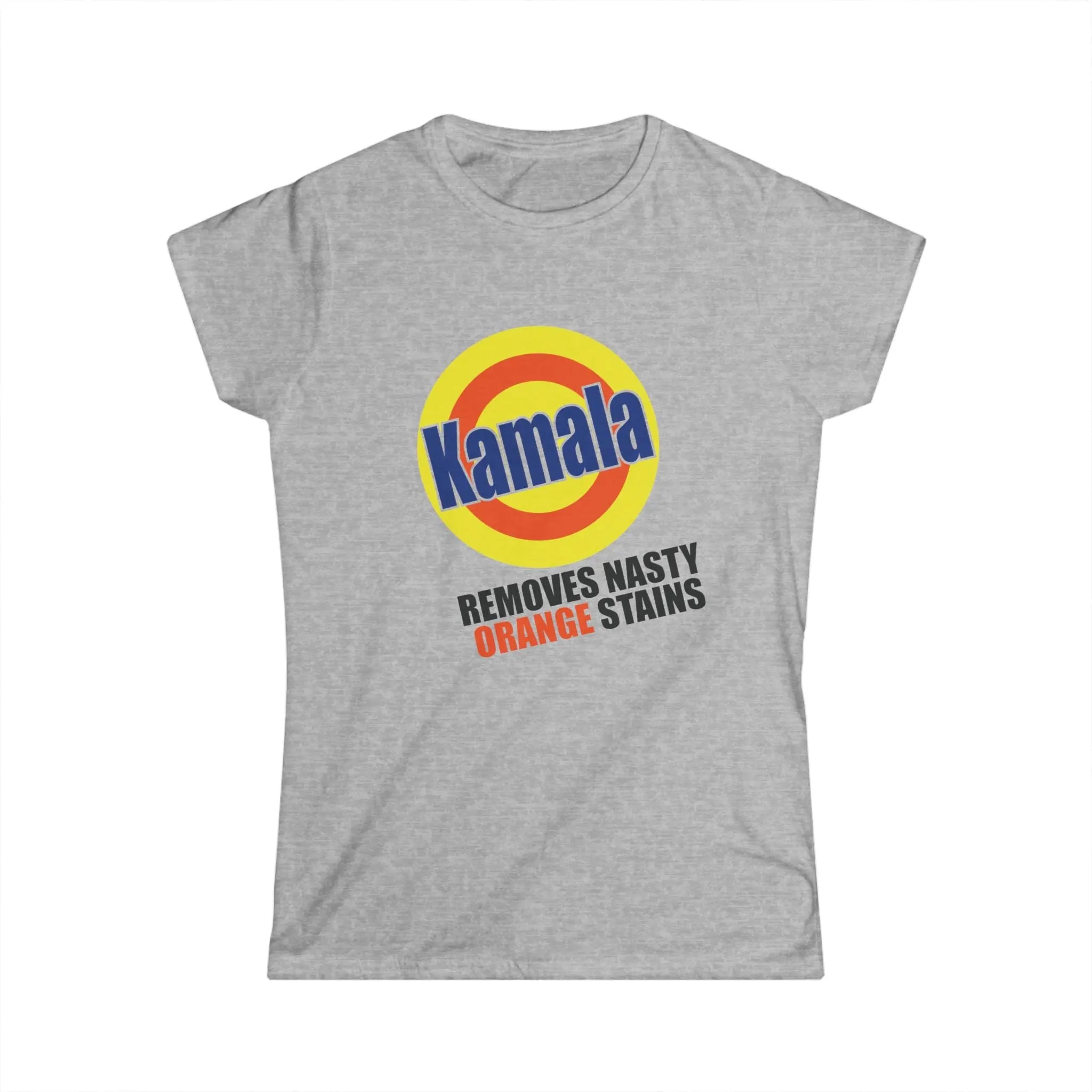 Kamala Removes Nasty Orange Stains Fitted T-shirt The Vote Shop