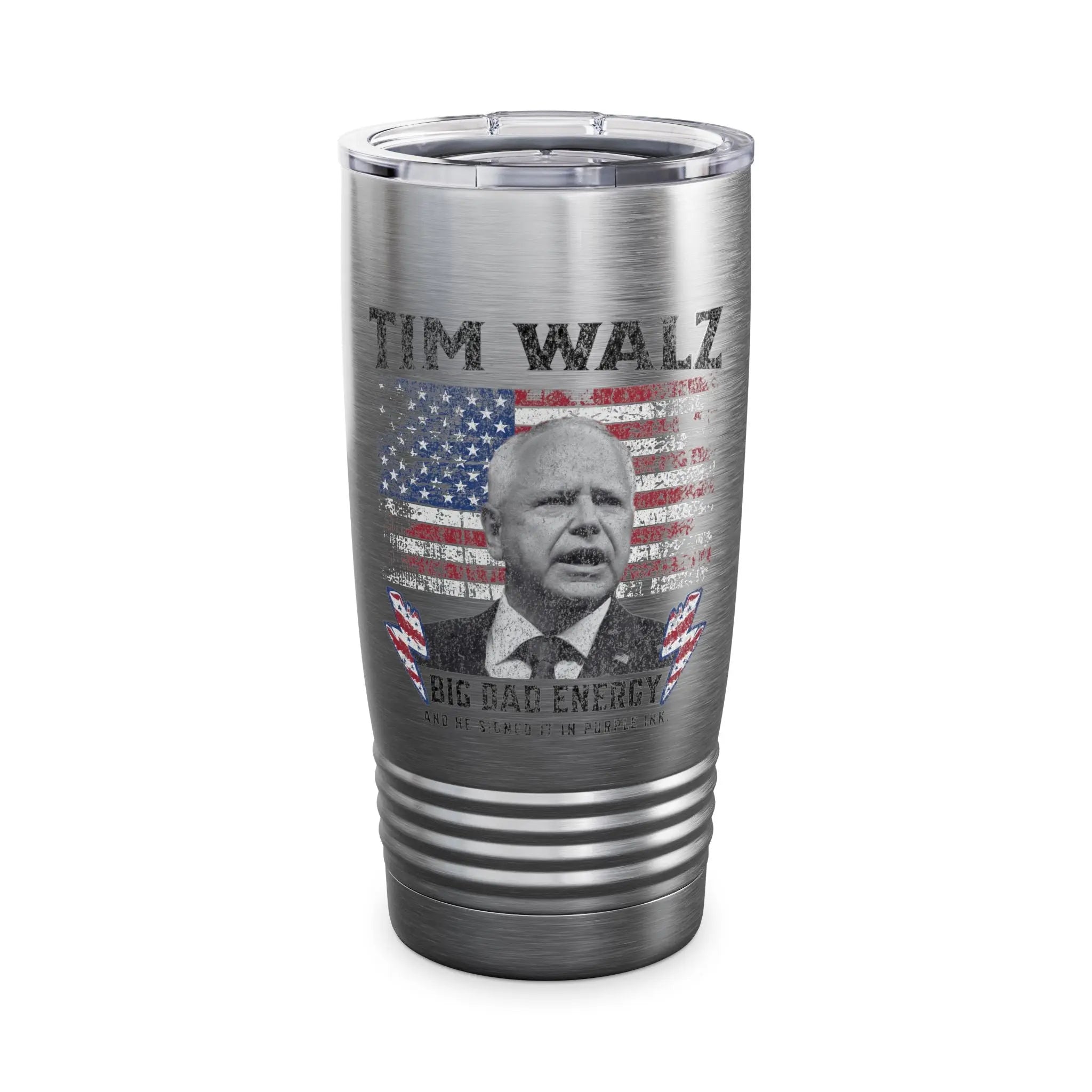 Tim Walz Big Dad Energy Tumbler Printify