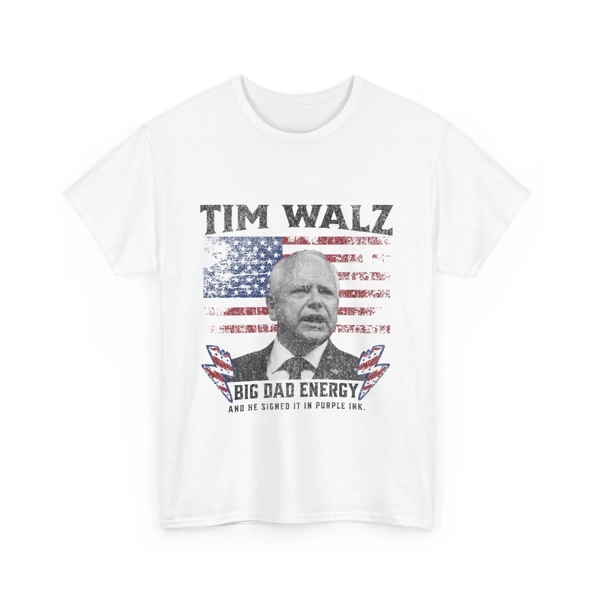 Tim Walz Big Dad Energy Unisex T-Shirt The Vote Shop