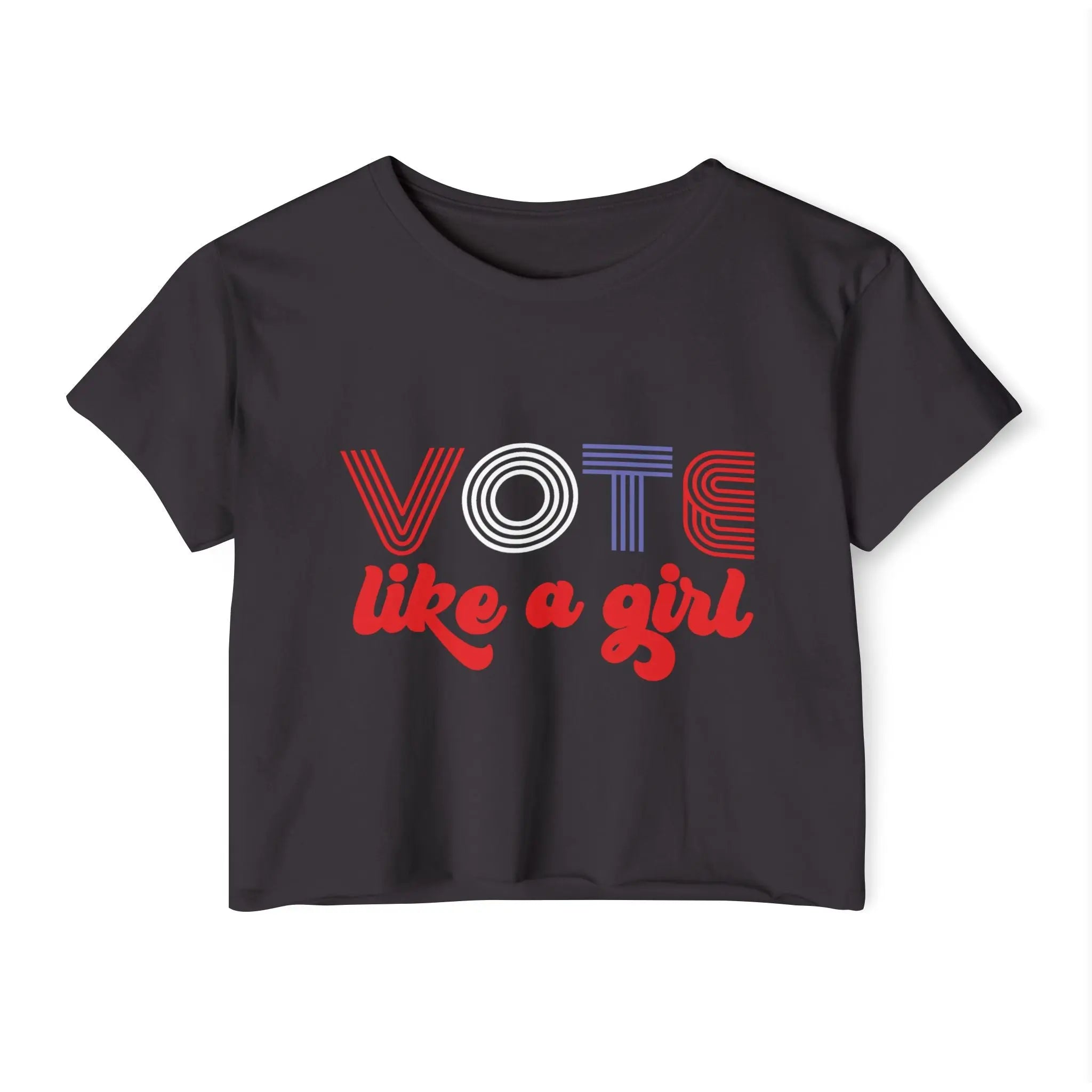 Vote Like a Girl Crop Top The Vote Shop