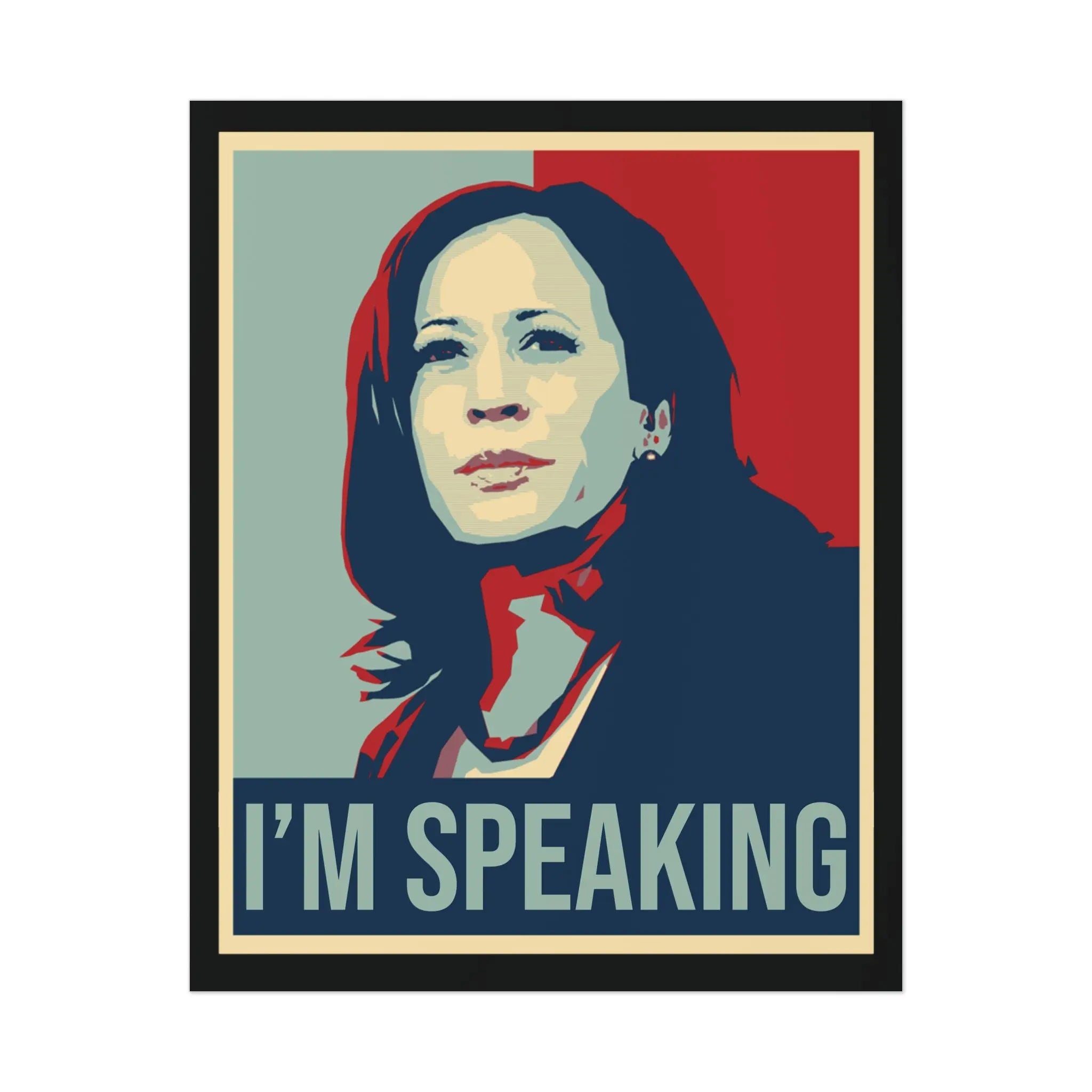 I'm Speaking: Kamala Poster The Vote Shop