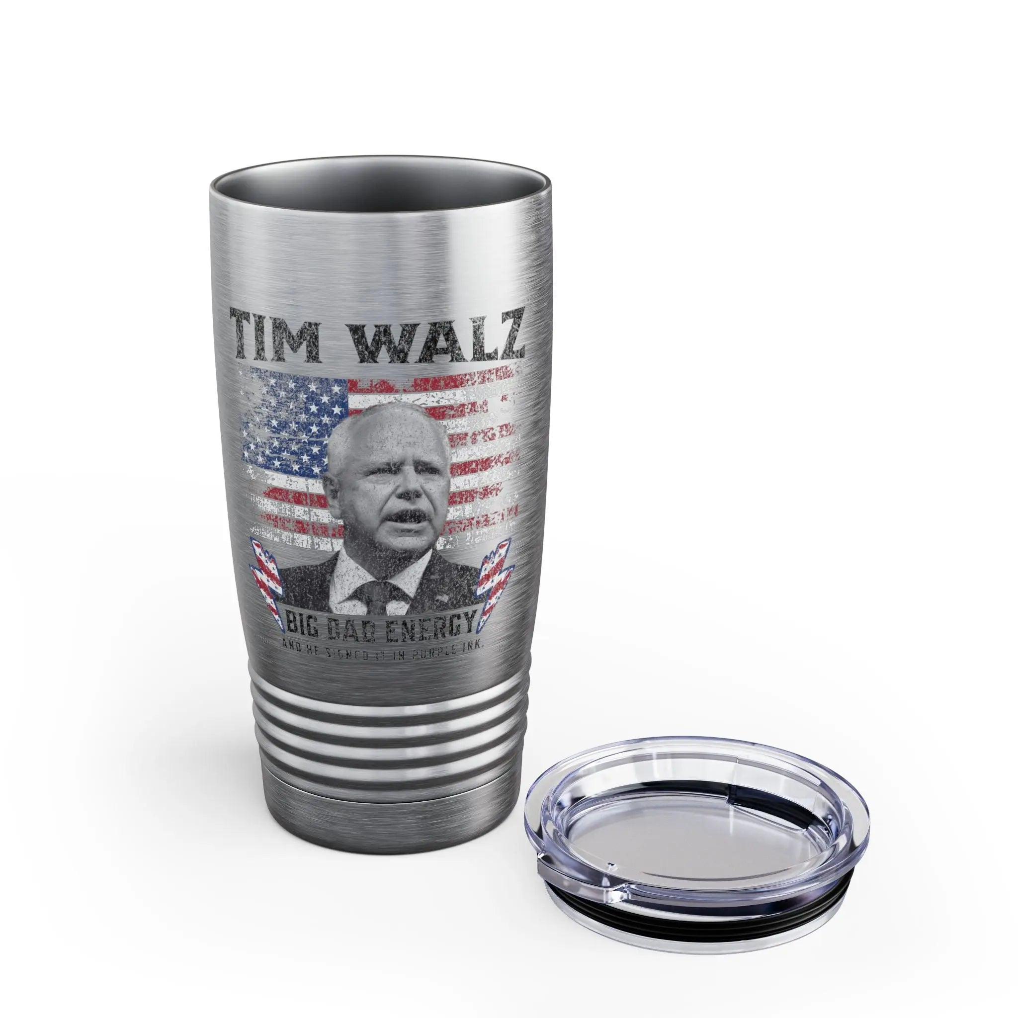 Tim Walz Big Dad Energy Tumbler Printify