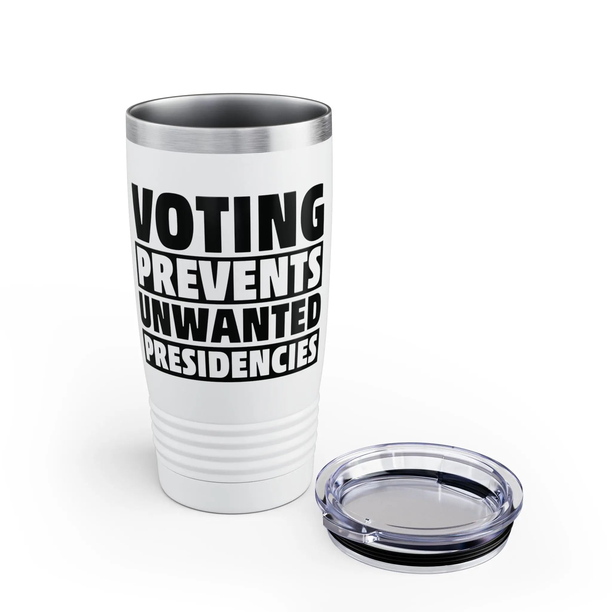 Voting Prevents Unwanted Presidencies Tumbler Printify