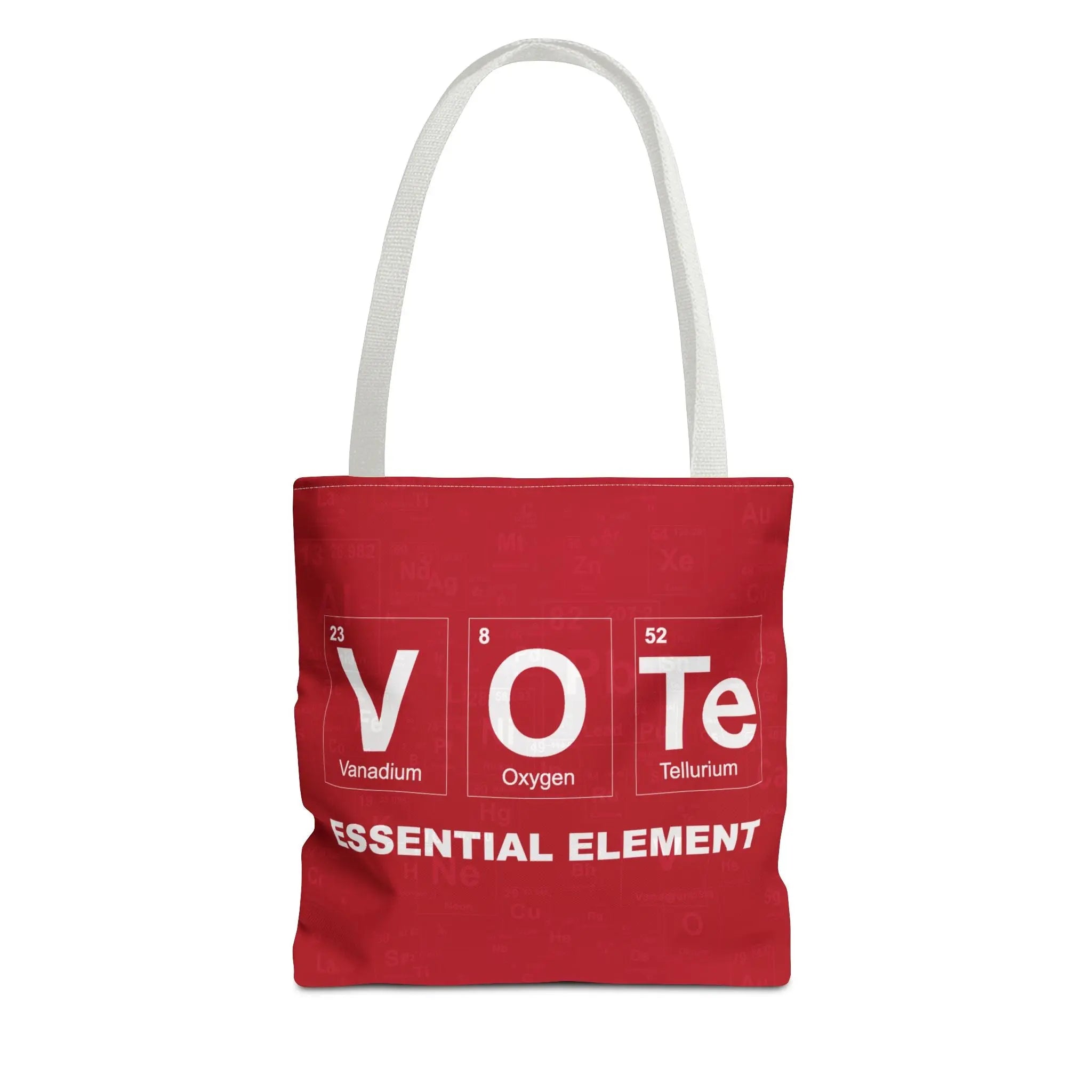 Vote: The Essential Element Red Tote Printify