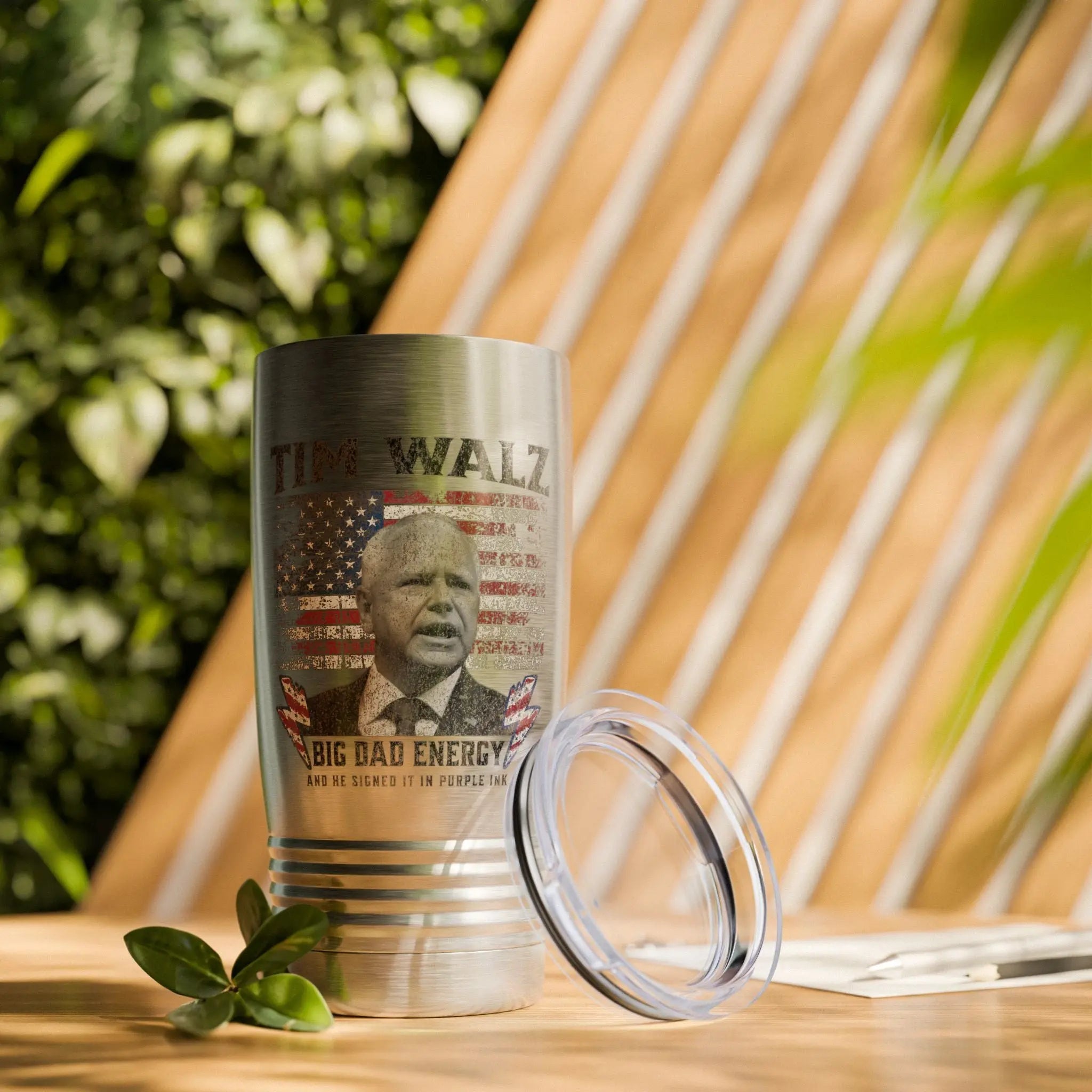 Tim Walz Big Dad Energy Tumbler Printify